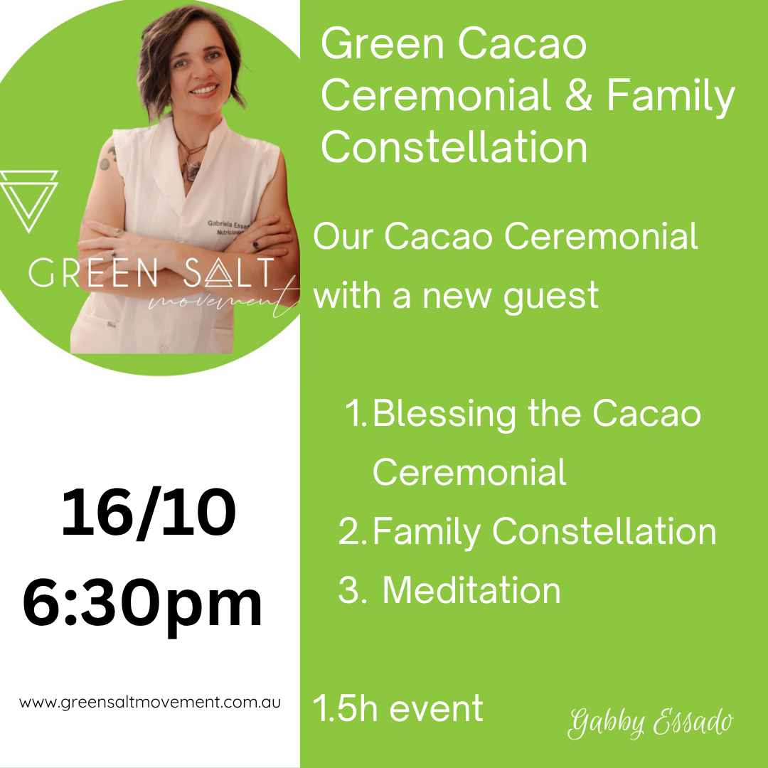 Cacao Ceremonial/ Family Systemic Constellation / Green Circles