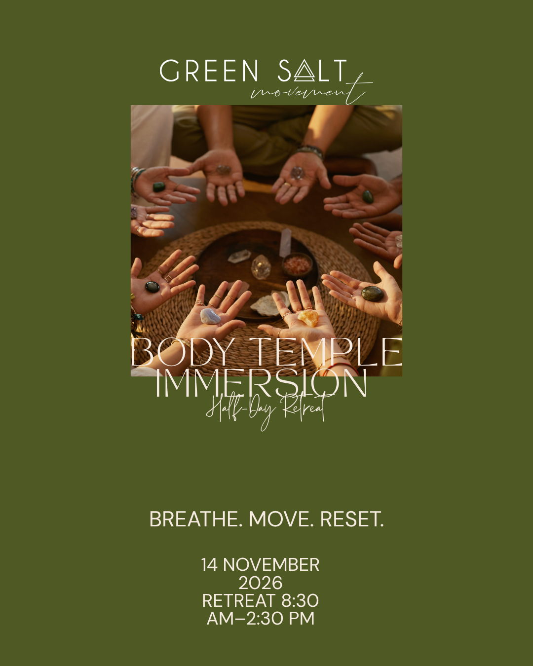 Body Temple Immersion  - Half-Day Retreat