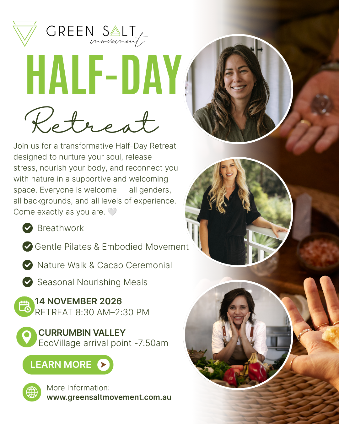 Body Temple Immersion  - Half-Day Retreat