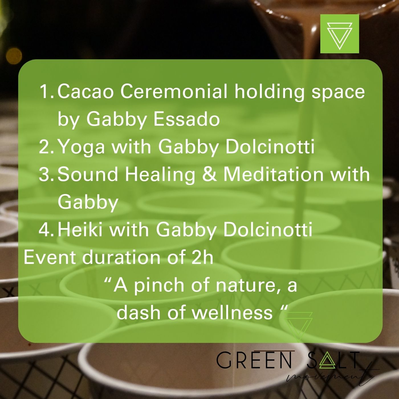 Green Cacao Ceremonial Circles